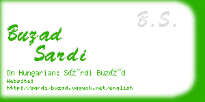 buzad sardi business card